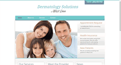 Desktop Screenshot of mydermsolution.com