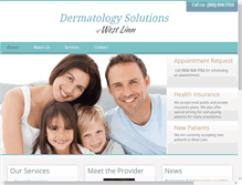 Tablet Screenshot of mydermsolution.com